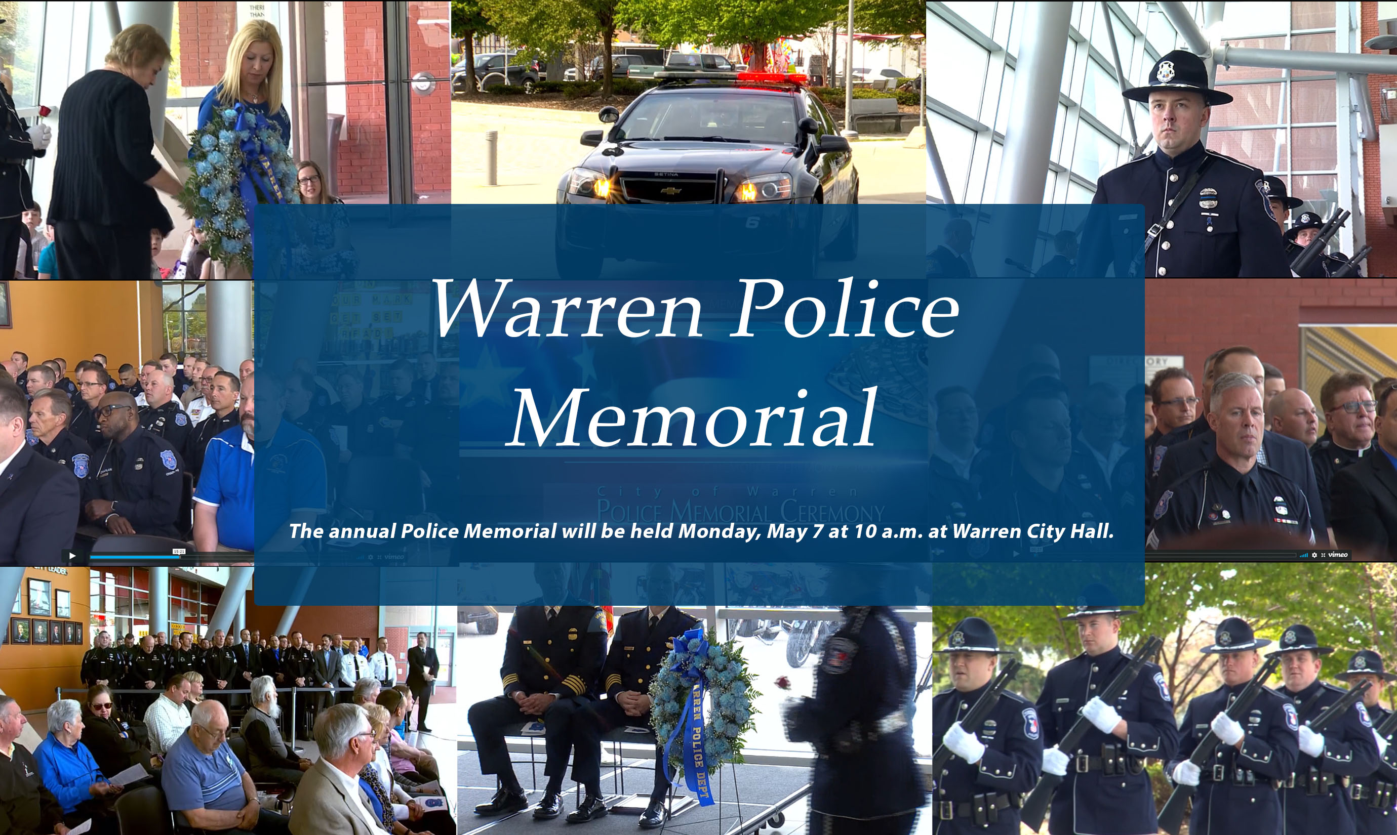 City of Warren to hold a Police Memorial